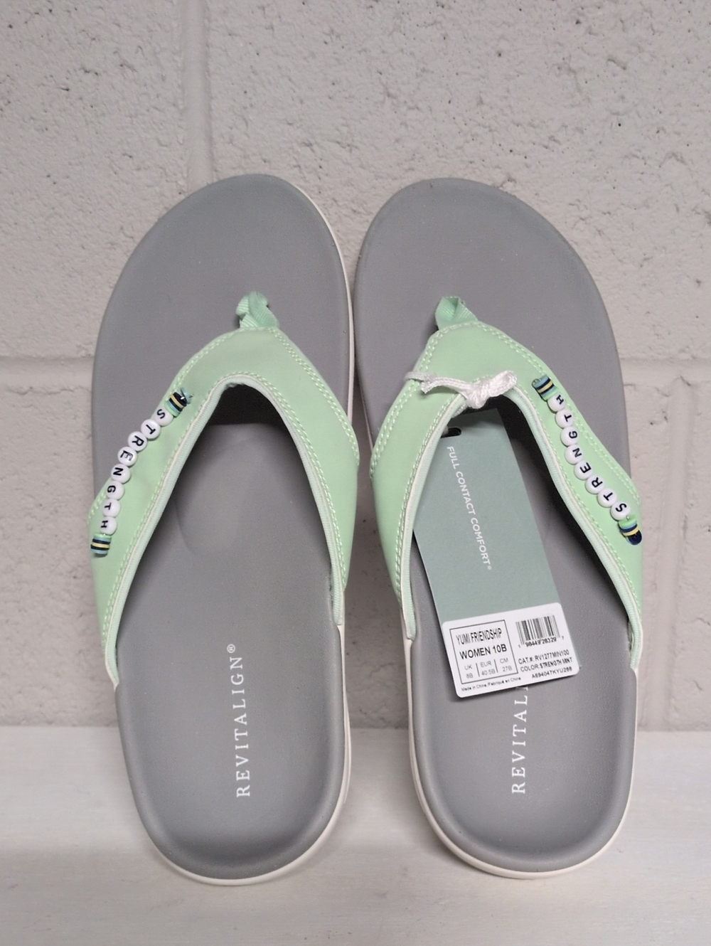 Revitalign Orthotic Beaded Thong Sandals - Yumi Friendship, Size 10B NWT - Picture 2 of 9